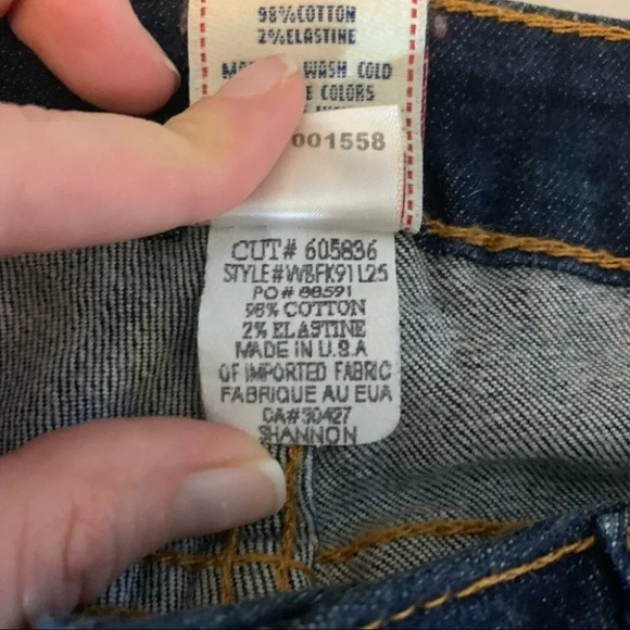 True Religion Shannon Jeans Size 28 CUT#605836 Style#WB5K91125 Dark Wash - Picture 6 of 11